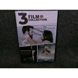 Warner Bros 3 Film Collection American Sniper Gran Torino Sully DVD Sealed